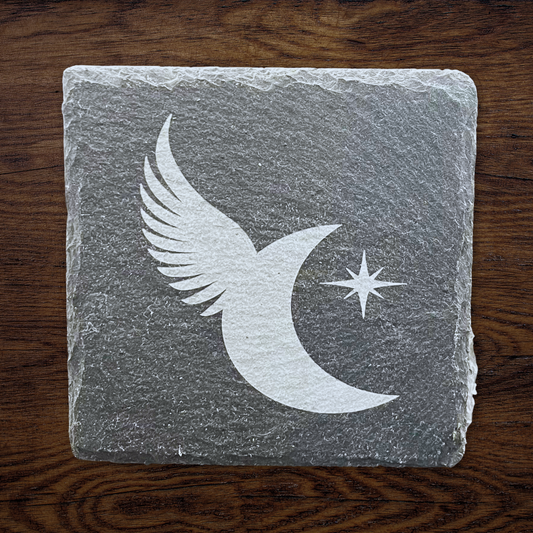 Custom Logo Engraved Slate Coasters